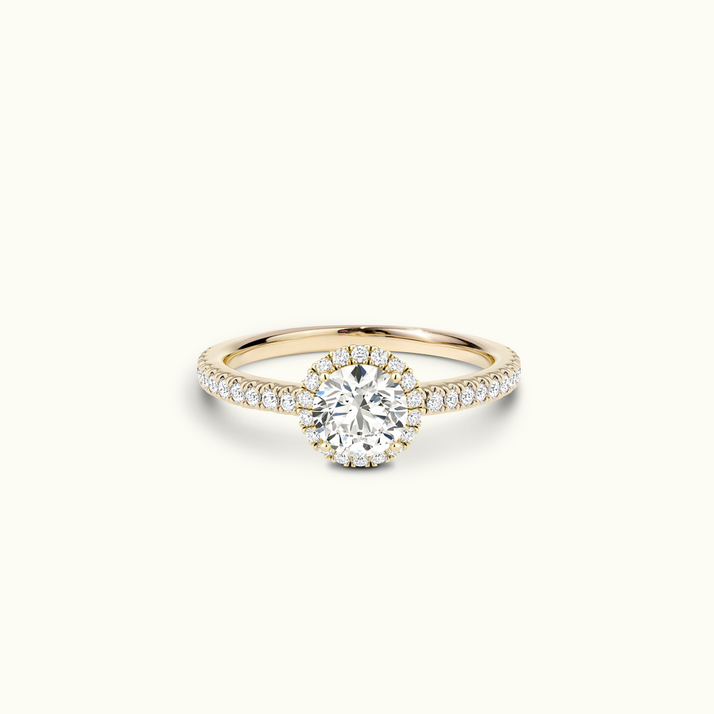 Jewellers District's Cushion Halo Diamond Engagement Ring in 14k Rose Gold, Cushion #2