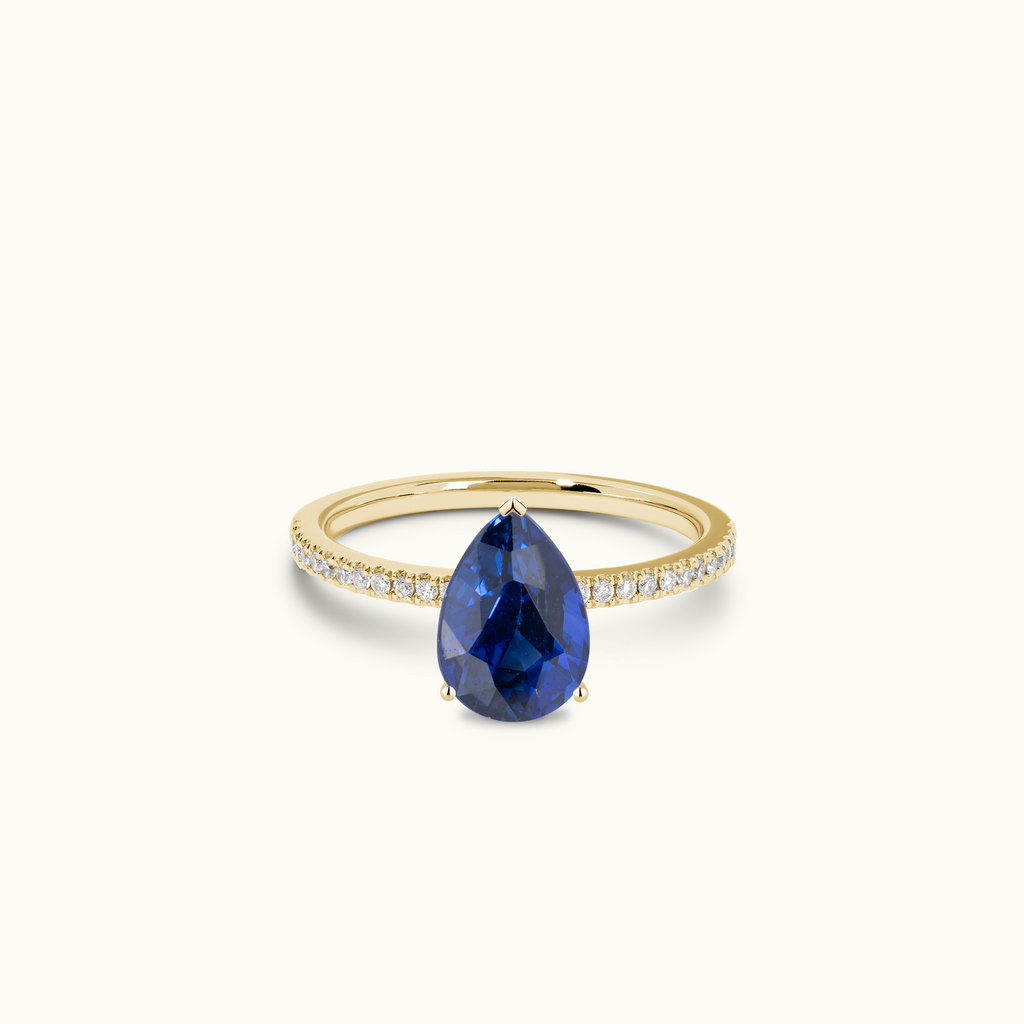 jewellers district blue sapphire engagement ring