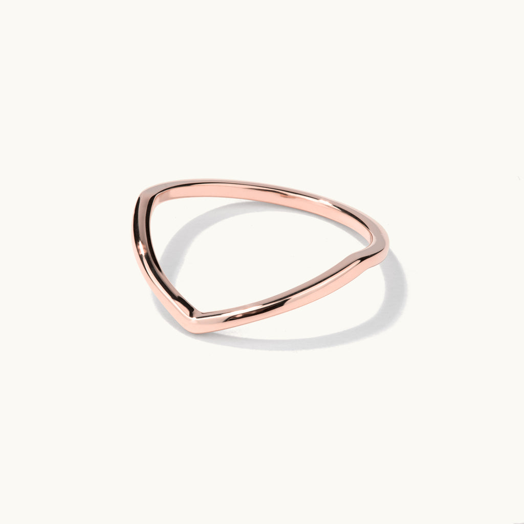 jewellers district contoured gold wedding ring