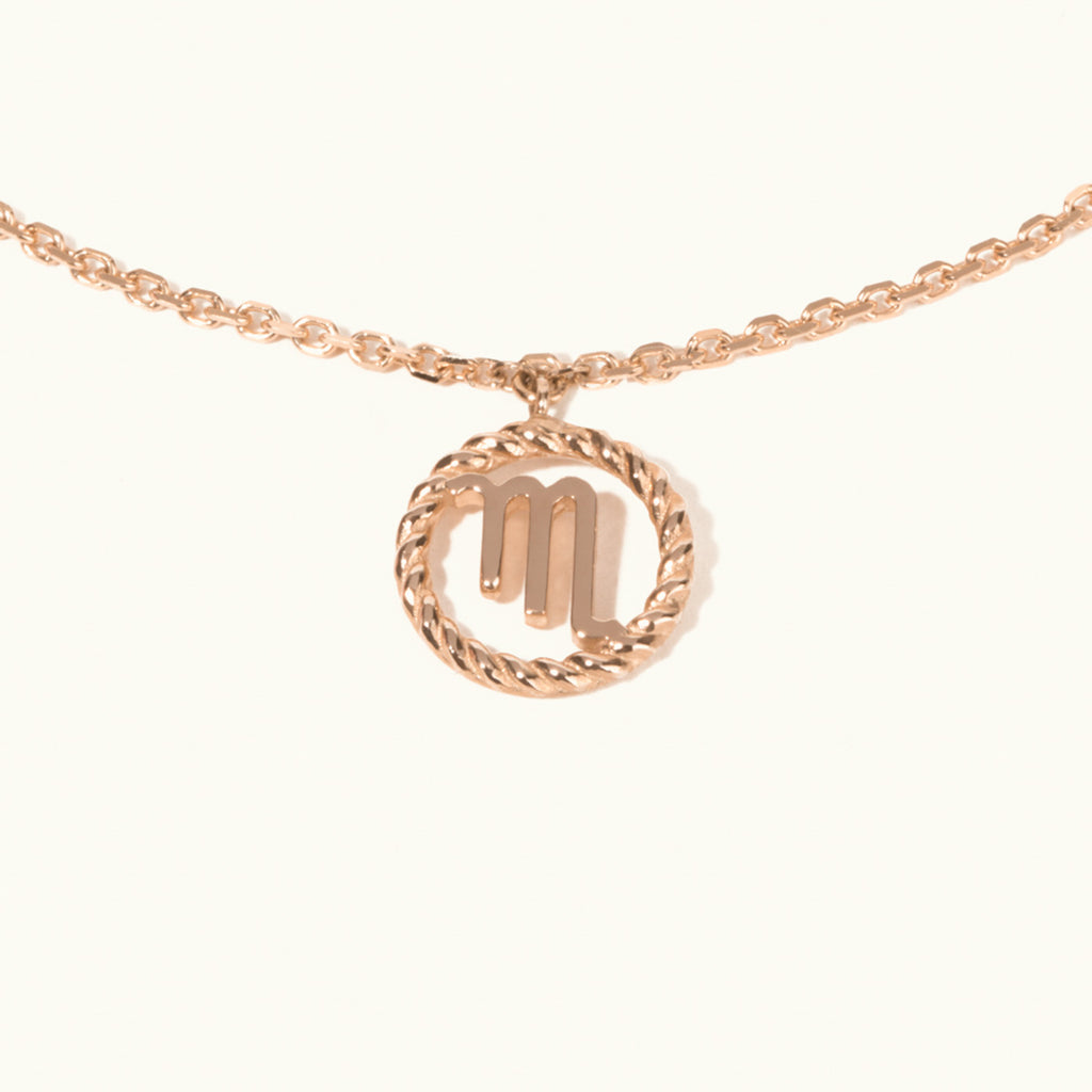 Jewellers District's Gold Zodiac Charm Bracelet: Scorpio in 14k Rose Gold #2