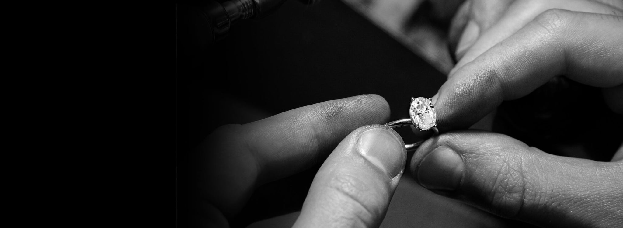 jewellers district engagement ring being made