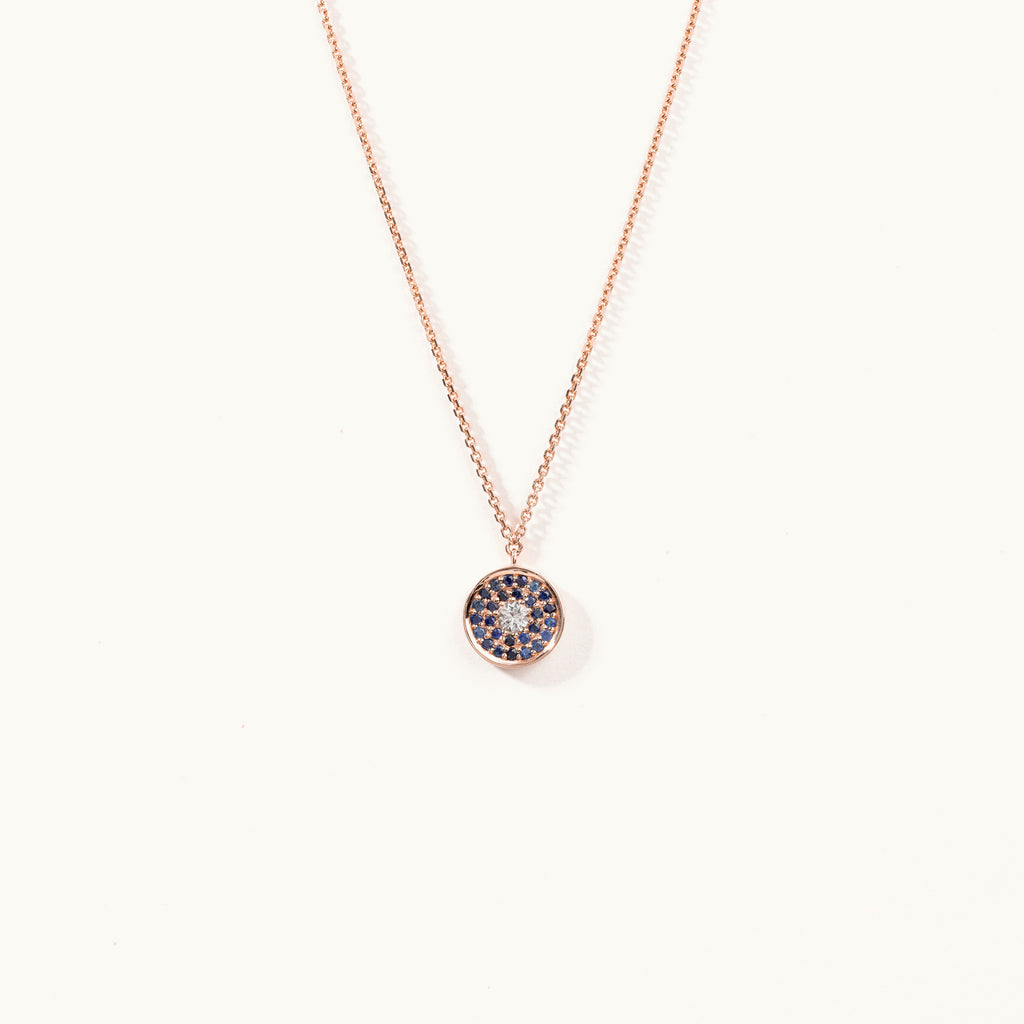 Jewellers District's Evil-Eye Pendant Necklace in 10k Rose Gold